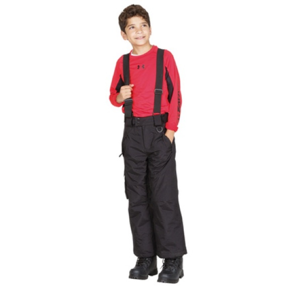 Sport Essentials Jr. Suspender Snow Pants Size‎ 14 Black Kids